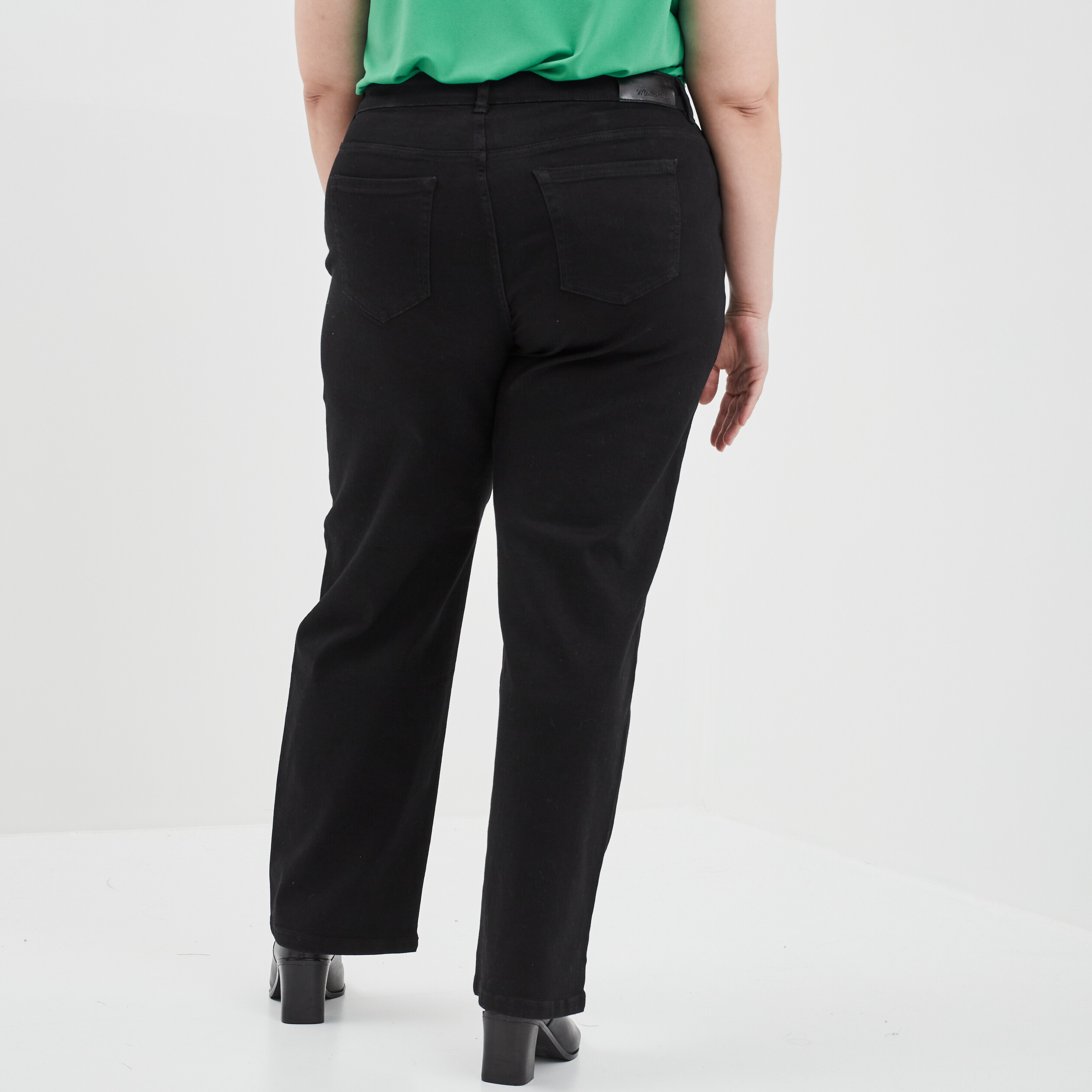 Jeans flare taille haute Modavista noir femme | La Halle