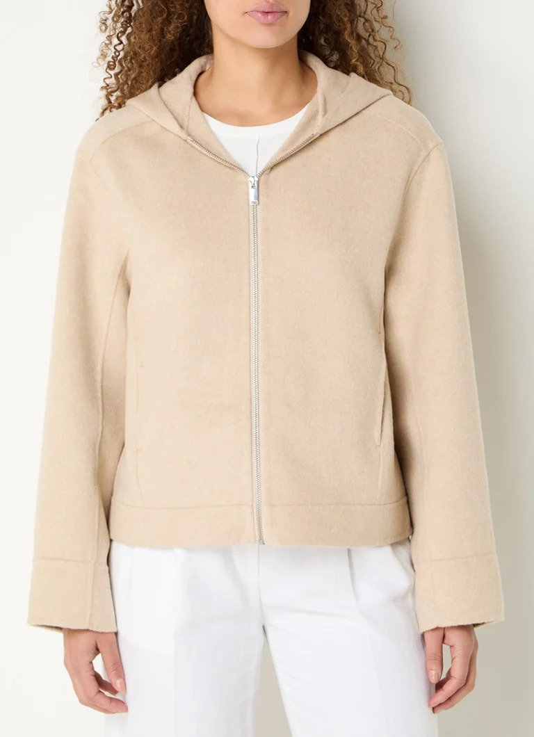 OPUS Jetty sweatshirt in wool blend with side pockets