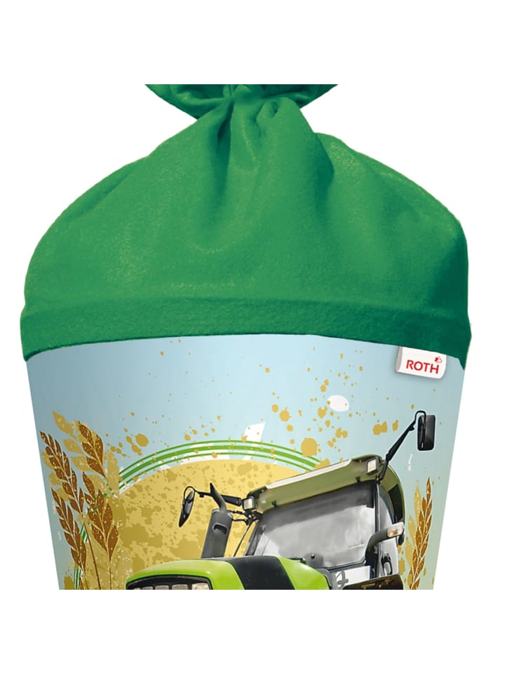 ROTH Schultüte groß Traktor 70 cm in Grün günstig kaufen onesize