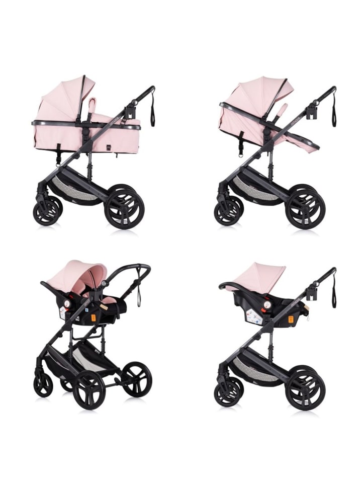 Chipolino Kinderwagen 3 in 1 Amore in rosa günstig kaufen onesize