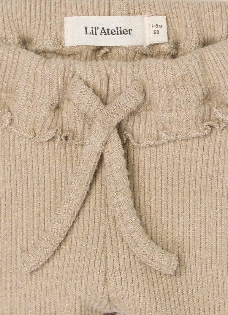 Lil' Atelier NBFSophia Organic Cotton Blend Ribbed Leggings