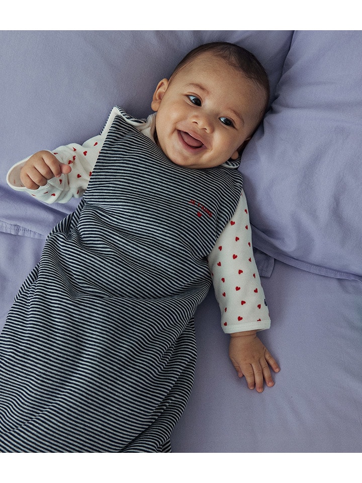 PETIT BATEAU Babyschlafsack in Dunkelblau/ Weiß günstig kaufen