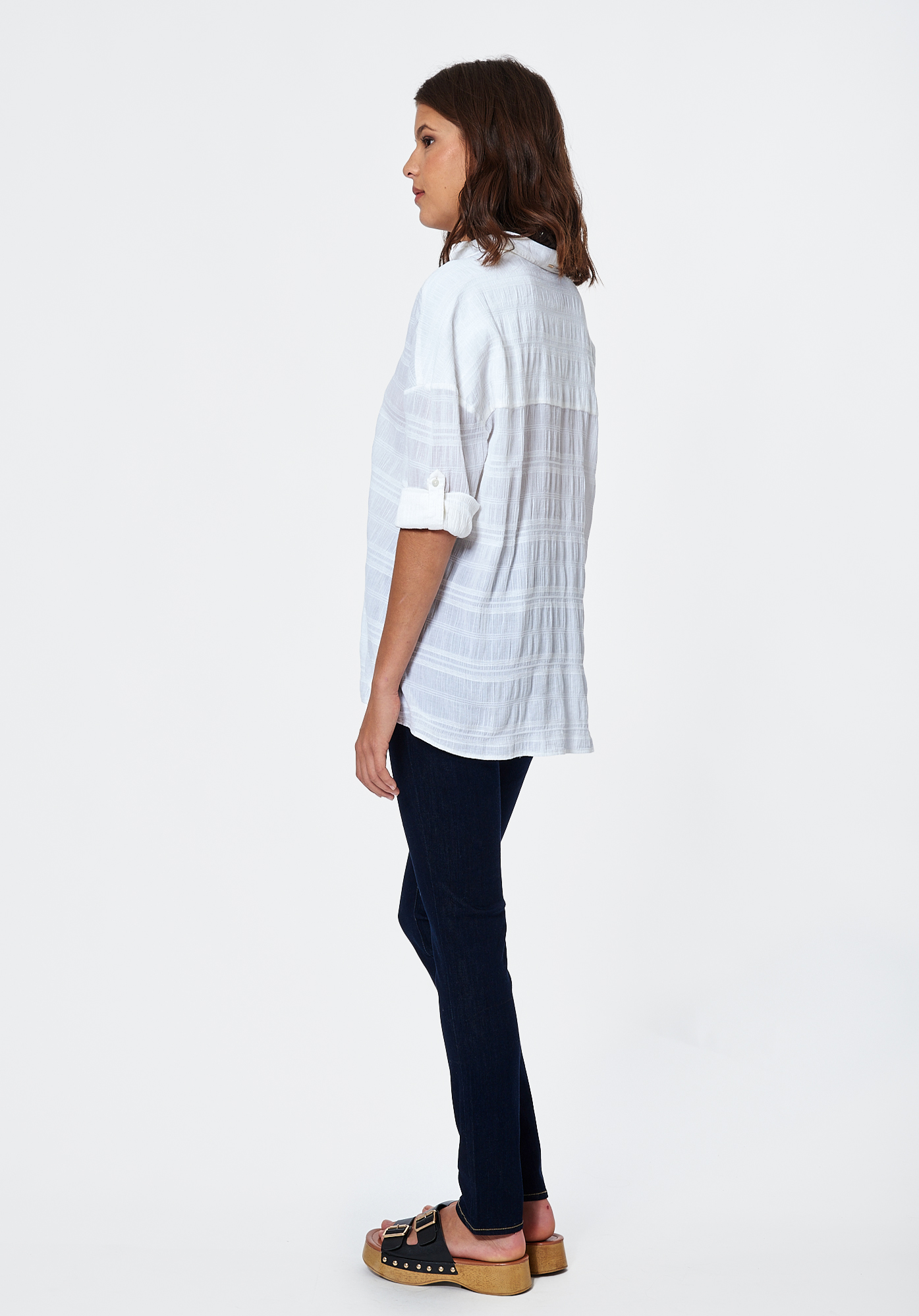 GLOW   Blouse blanche Femme en 100% coton