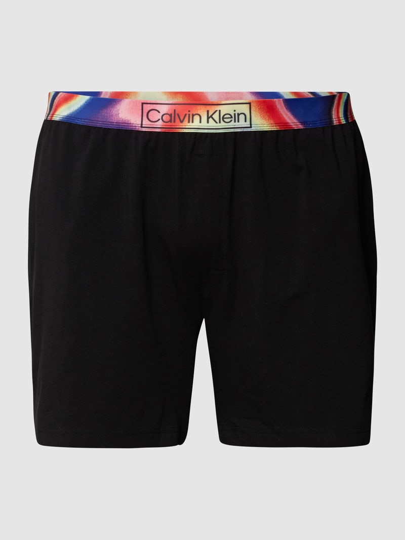 PLUS SIZE Sweatshorts mit Label-Schriftzug in schwarz