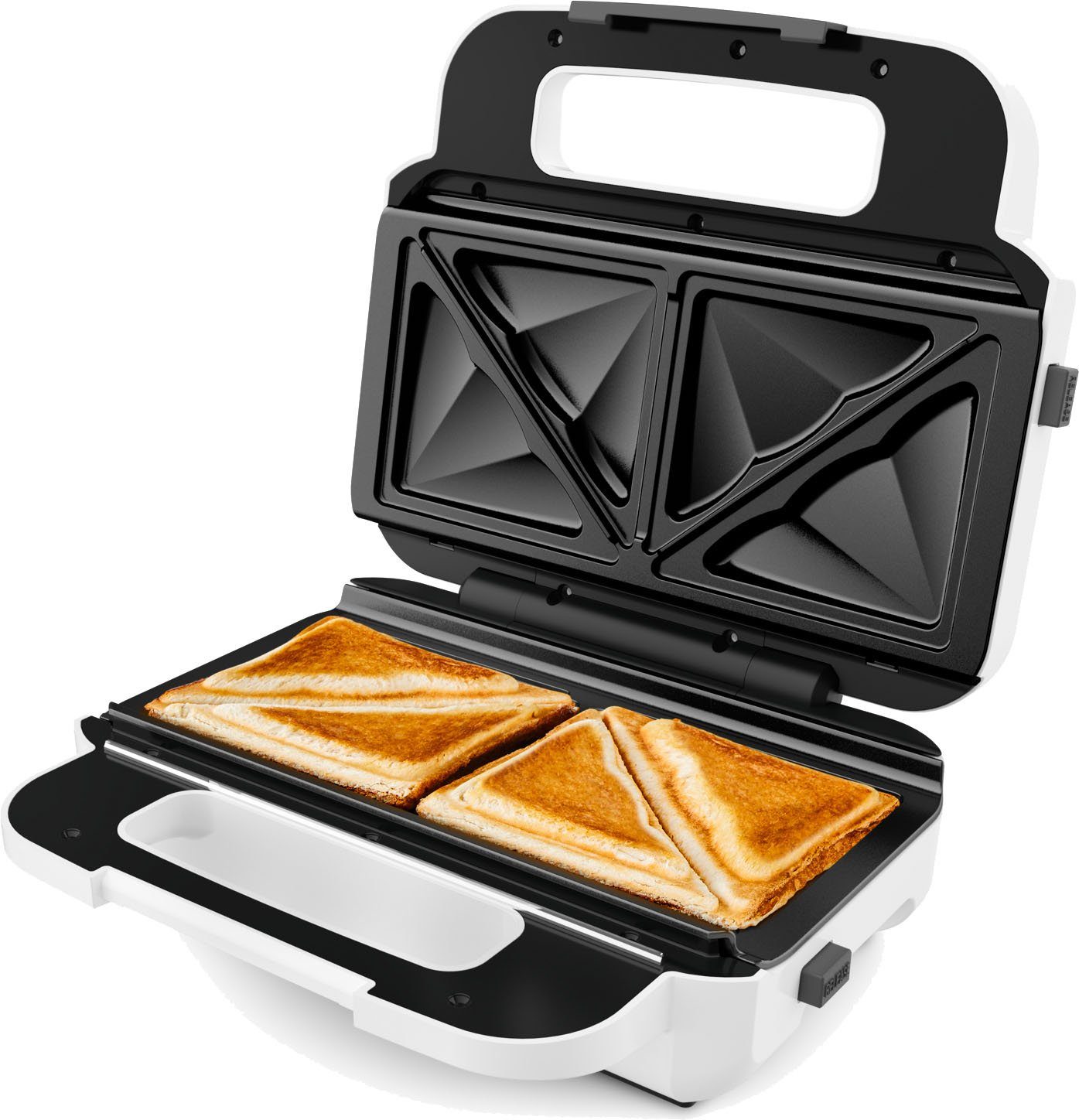 Tefal 2-in-1-Sandwichmaker SW7011 Snack XL, 850 W, 2 antihaft + spülmaschinengeeignete Plattensets, inkl. Rezeptheft