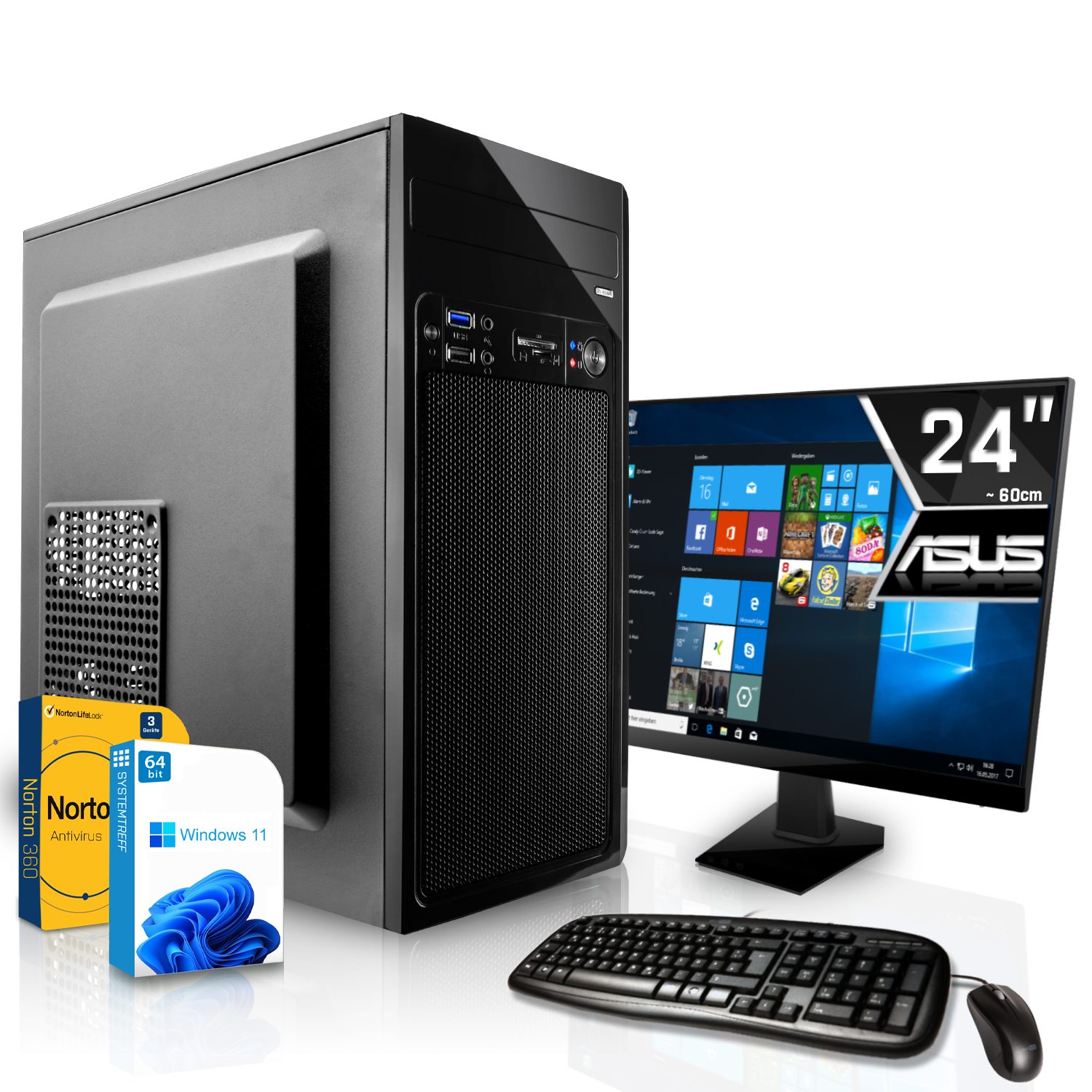 SYSTEMTREFF Business-PC-Komplettsystem (24
