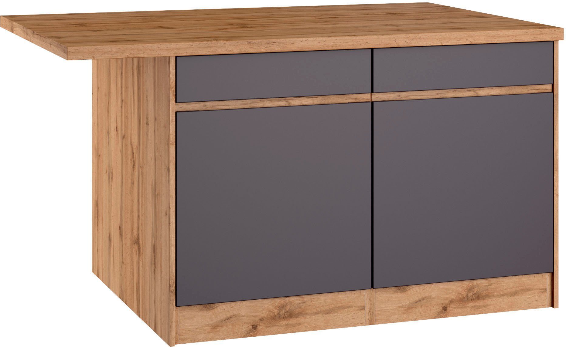HELD MÖBEL Küche Riesa, Stellbreite 340x150 cm, wahlweise mit oder ohne E-Geräte