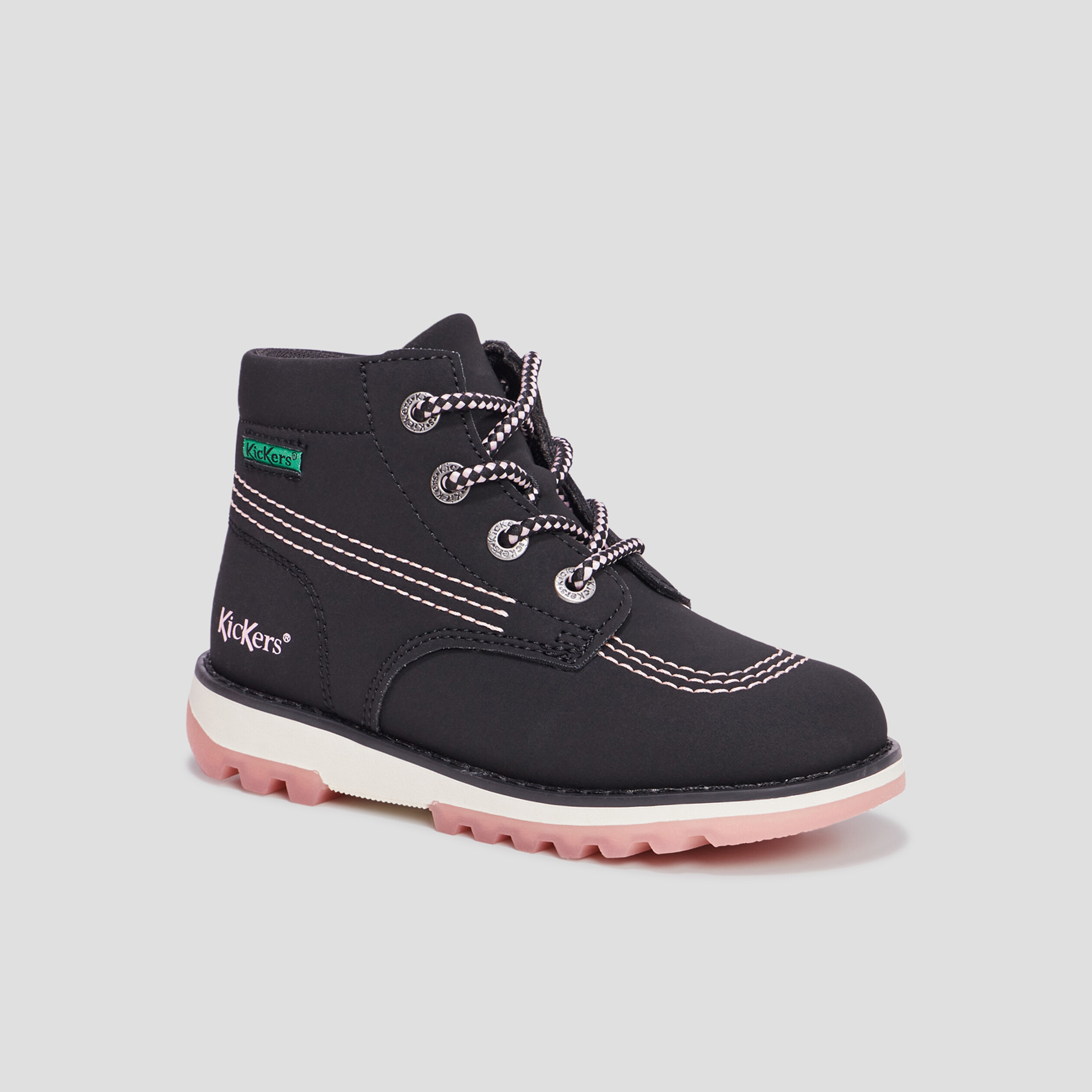 Bottines Kickers Krally20 noir fille | La Halle