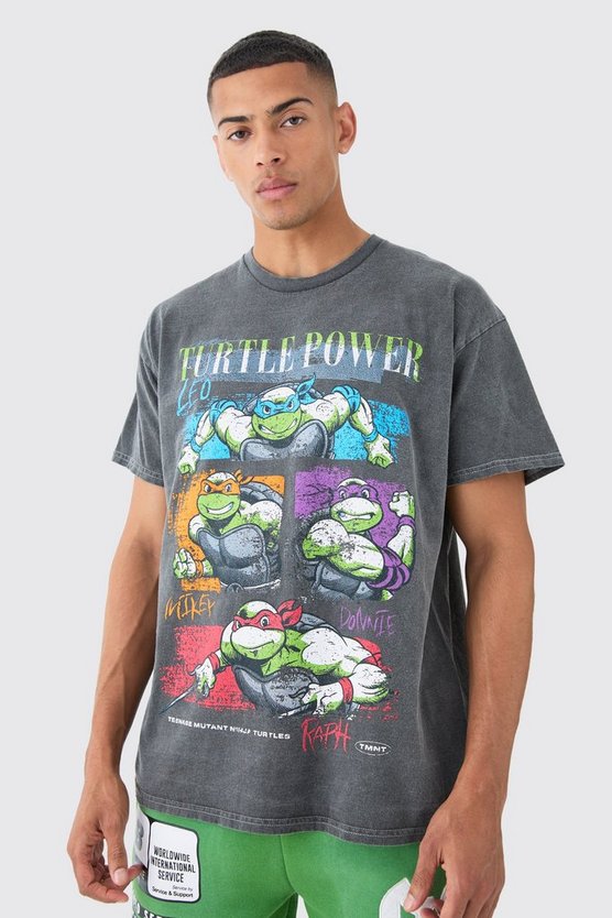 Oversize T-Shirt mit lizenziertem Ninja Turtles Print