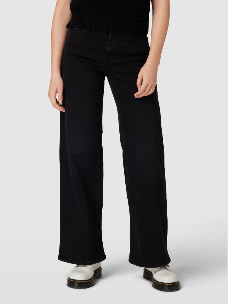 Bootcut Jeans im 5-Pocket-Design Modell 'MADISON BLUSH' in schwarz