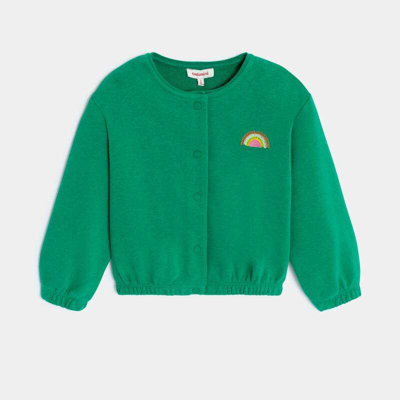 Cardigan bébé fille vert arc-en-ciel Catimini