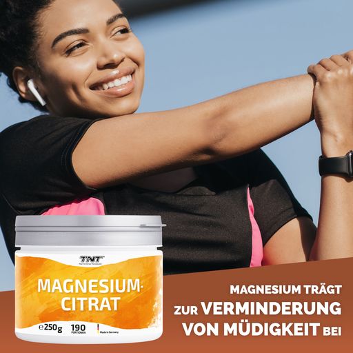 Magnesium Citrat. zur Verminderung von Müdigkeit. Teil des Elektrolythaushaltes