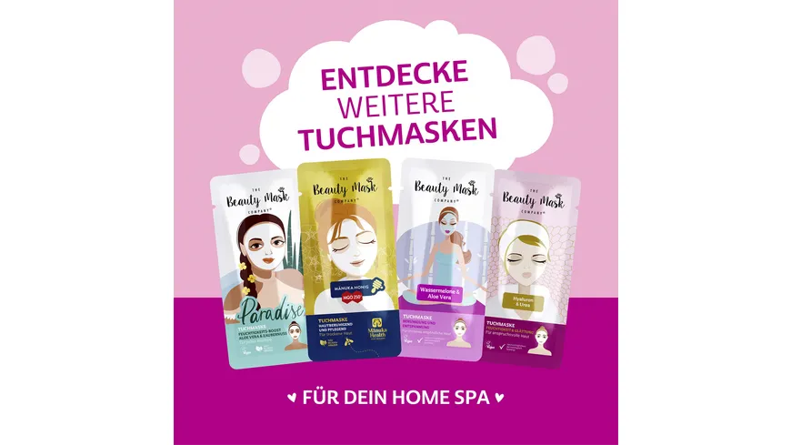 The Beauty Mask Company Tuchmaske Coco Glam Bubble Mask