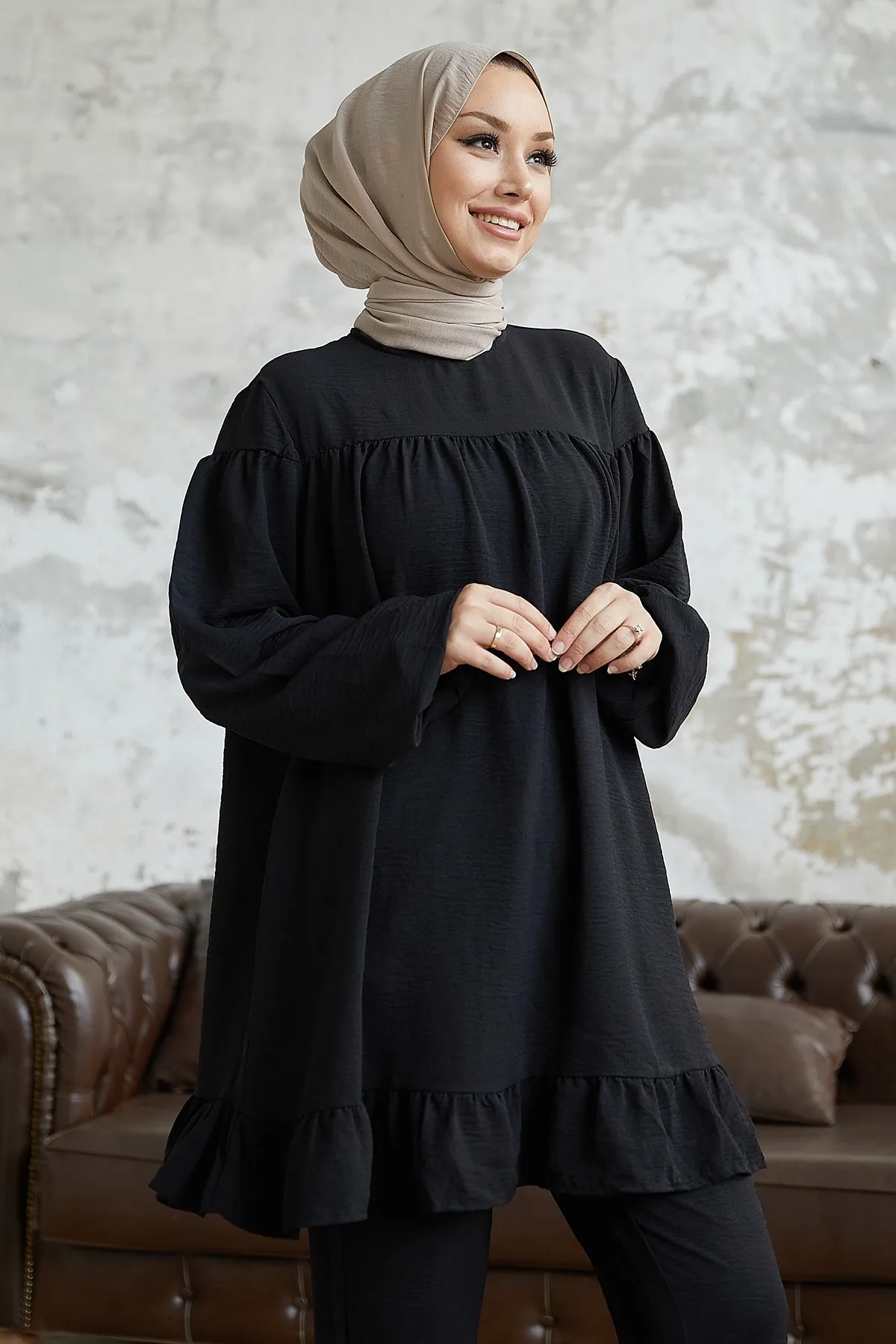 InStyle  Lively Rock-Rüschen-Doppelset – Schwarz