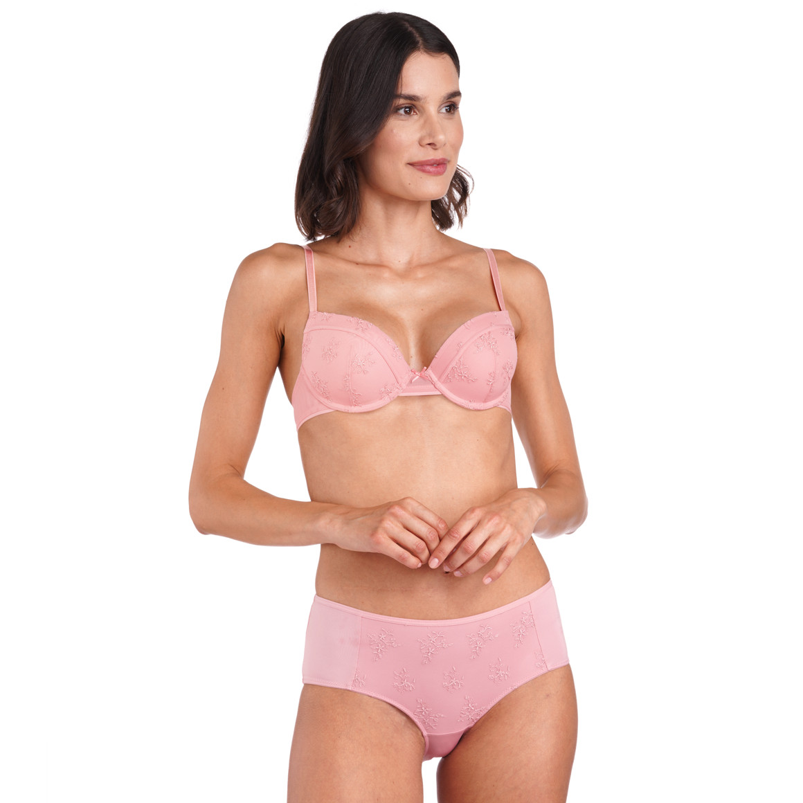Damen Panty mit floraler Stickerei