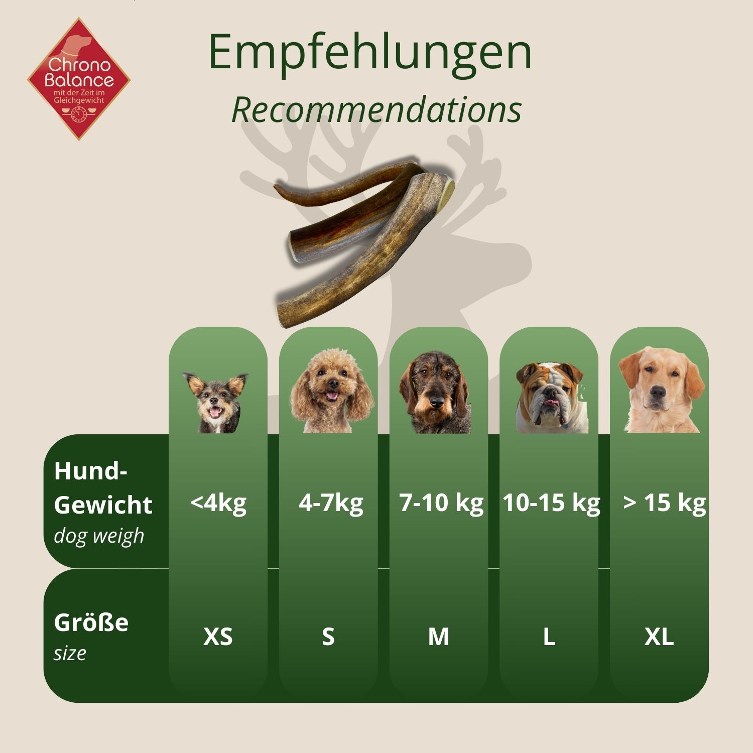 ChronoBalance Snacks ChronoBalance Rentier Geweih Snack S