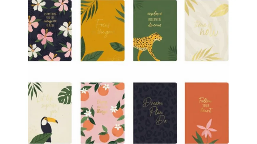 goldbuch Notizbuch Tropical Style sortiert