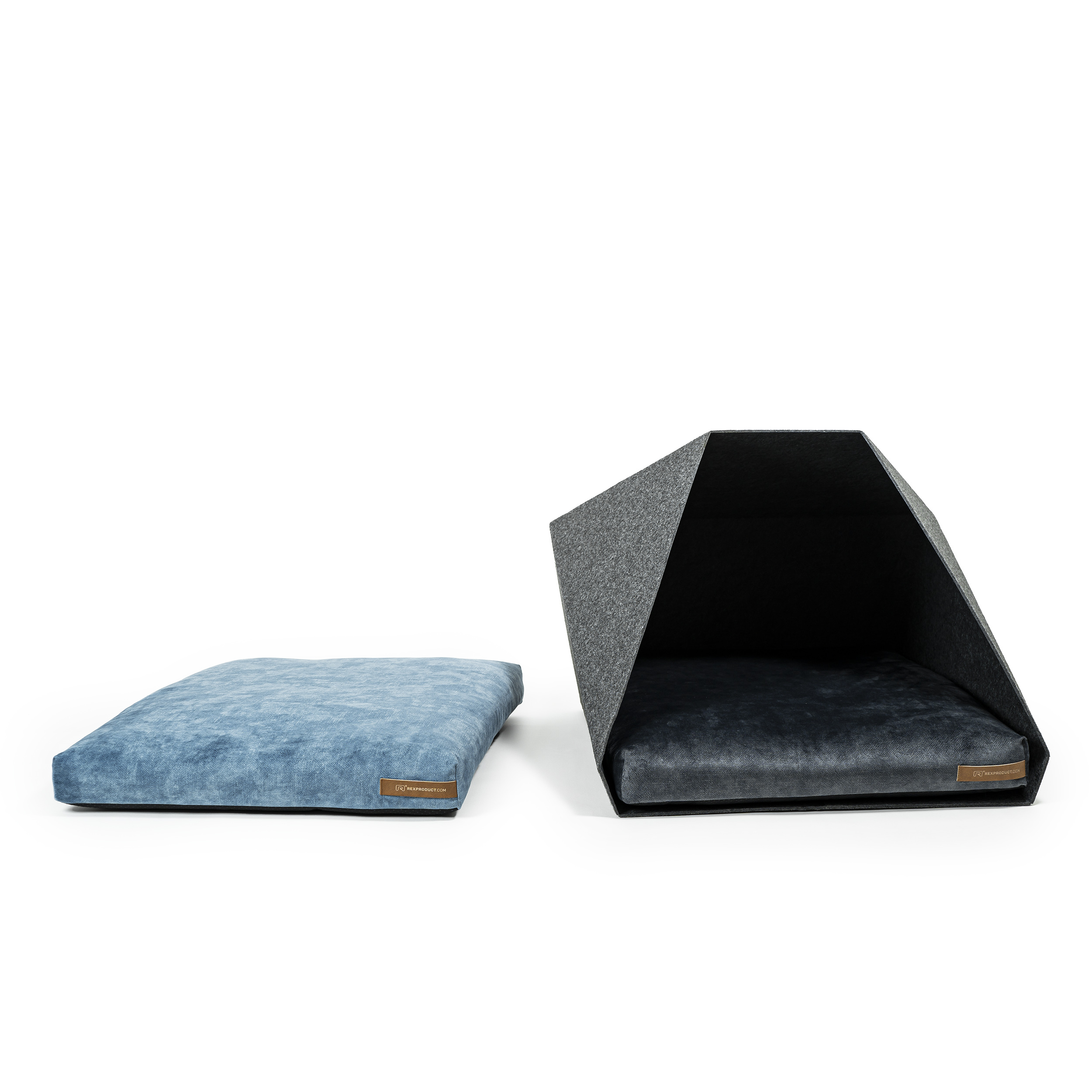 Rexproduct Hundehöhlen Rexproduct Home PetPocket dunkelgrau blau