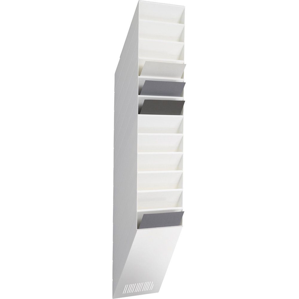 DURABLE Zeitungsständer Durable FLEXXIBOXX 12 A4 1709763010 Prospekthalter Weiß DIN A4 hoch An