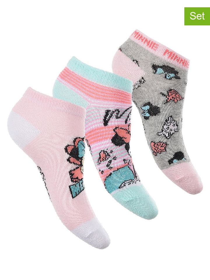 Disney Minnie Mouse 3er-Set: Füßlinge 
