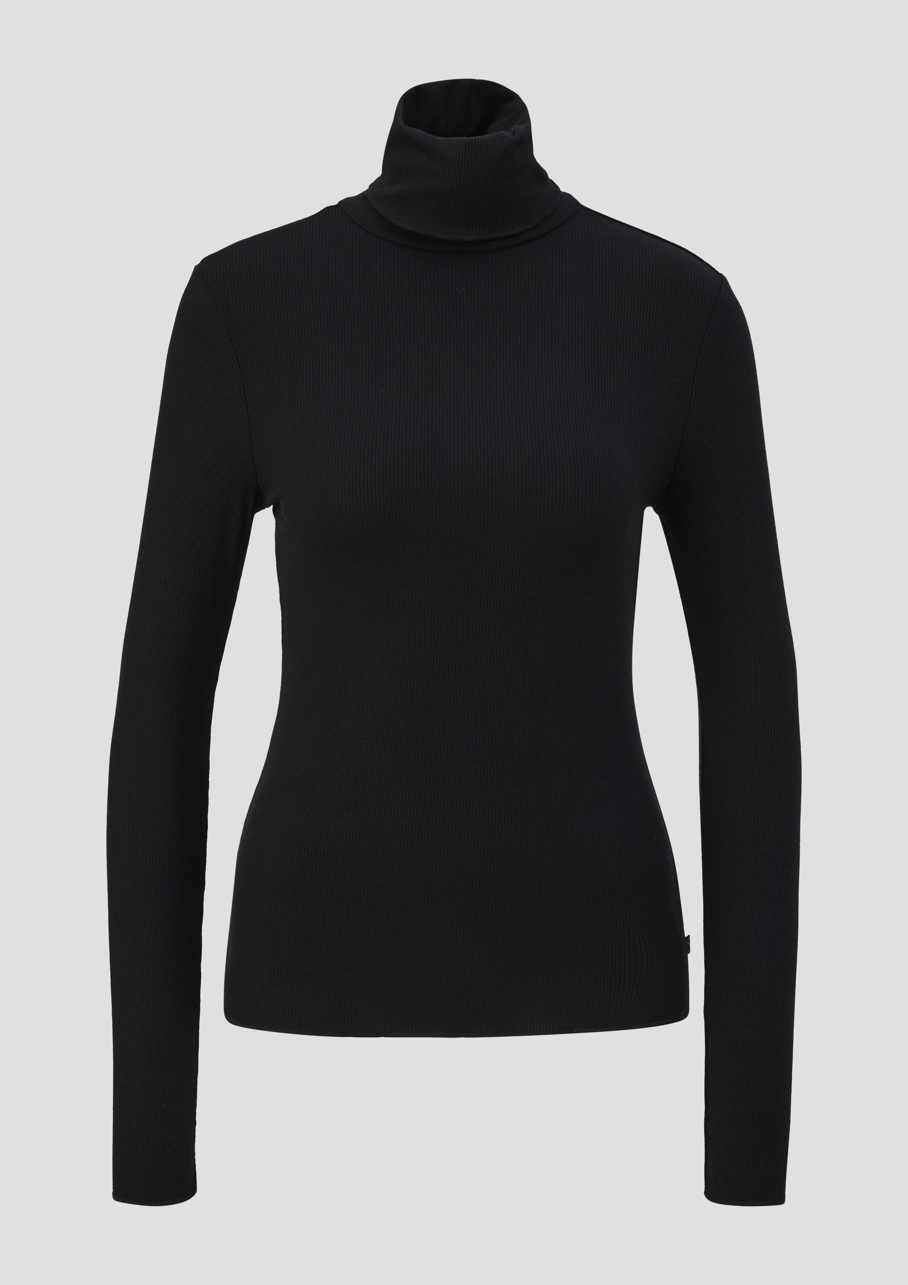 Geripptes Longsleeve aus Modalmix  2138340-9999