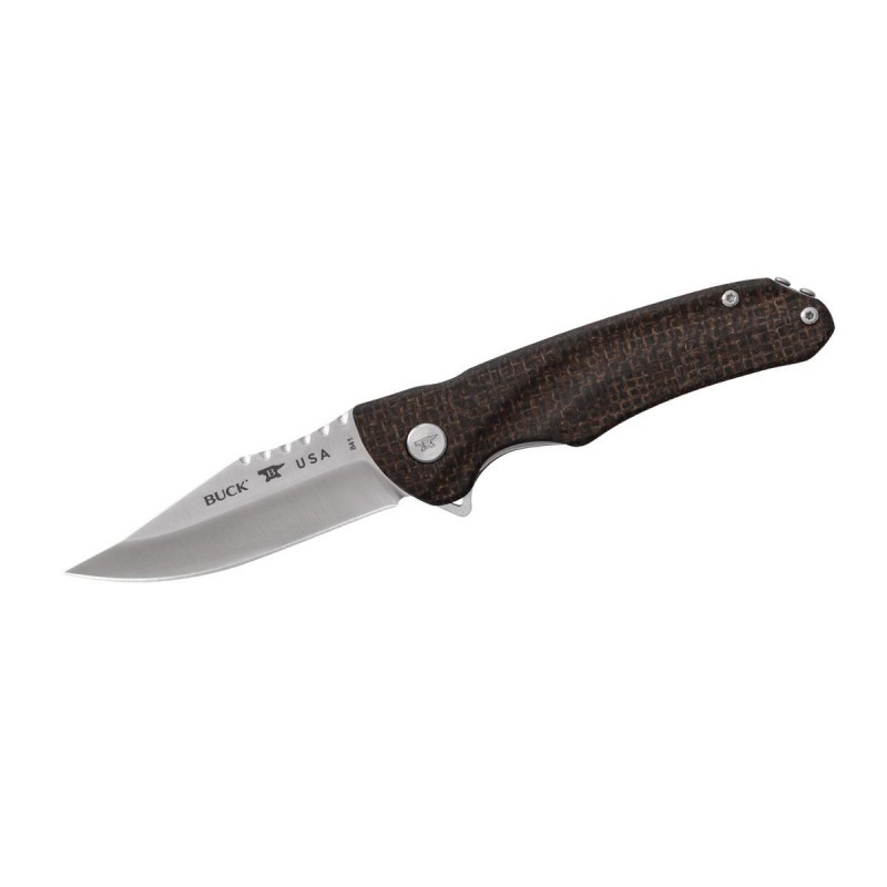 Buck Sprint Pro BB Sackleinen Micarta 0841BRS, Jagdmesser