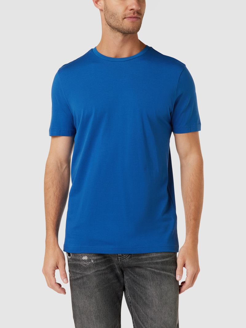 T-Shirt mit Rundhalsausschnitt in royalblau