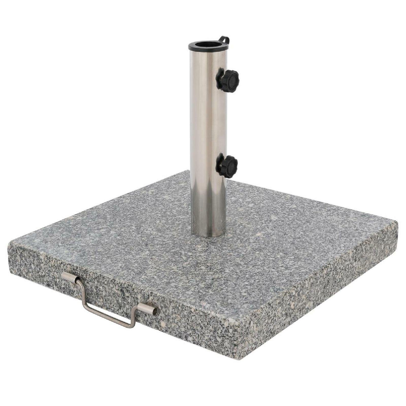 VCM Betonschirmständer Sonnenschirmständer mit Rollen Granit