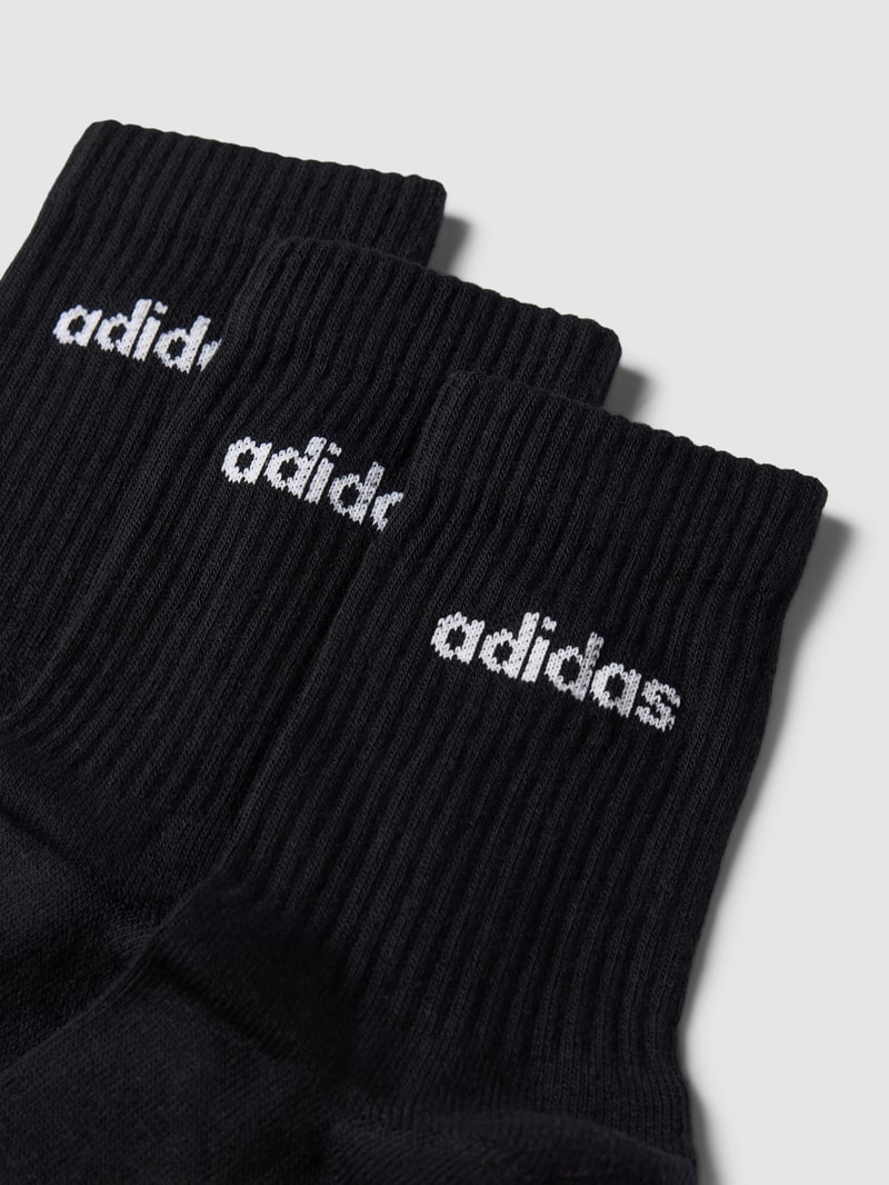 Socken mit Label-Details im 3er-Pack in schwarz
