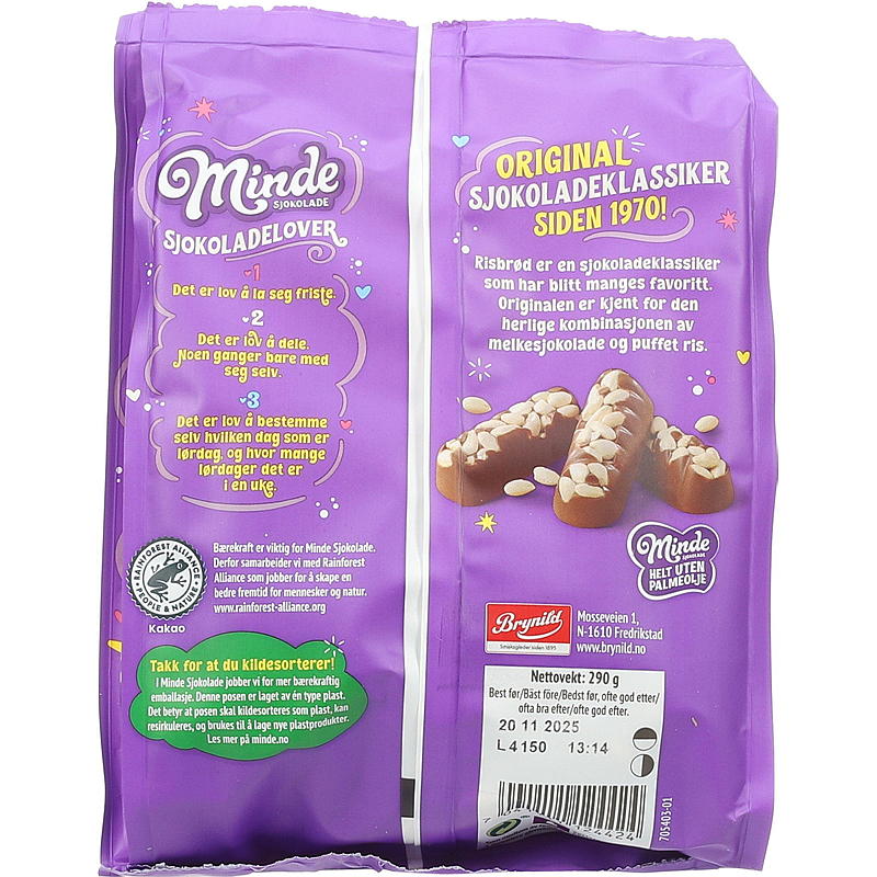 Minde Minde risbrød 290 g i pose
