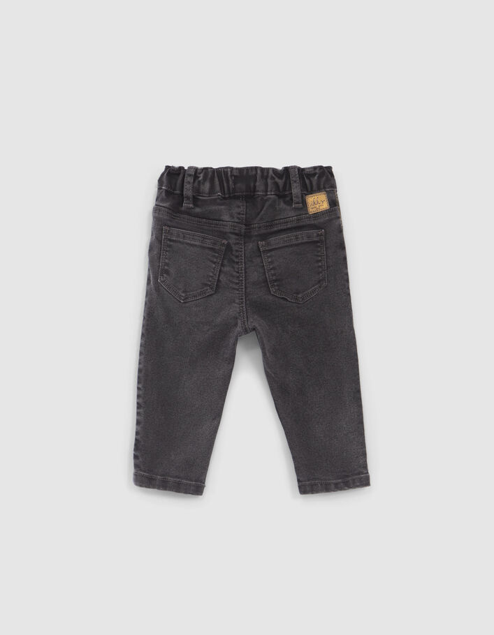 Jean gris décor microbilles côtés bébé fille
