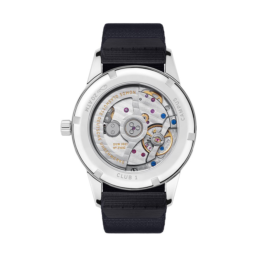 Nomos Glashütte Unisexuhr Club Campus neomatik 39 nachtblau