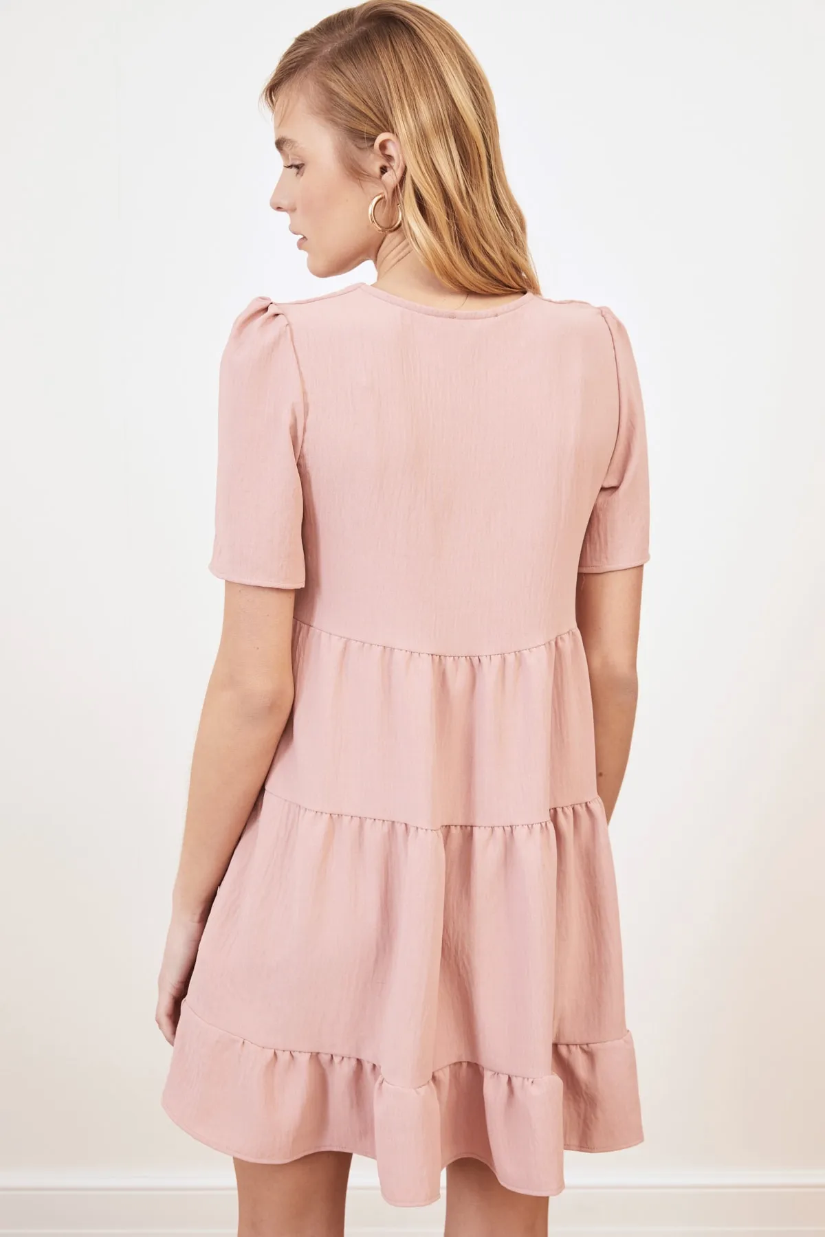 Trendyol Collection  Dusty Rose Mini Woven Wide Cut Webkleid TWOSS20EL0400