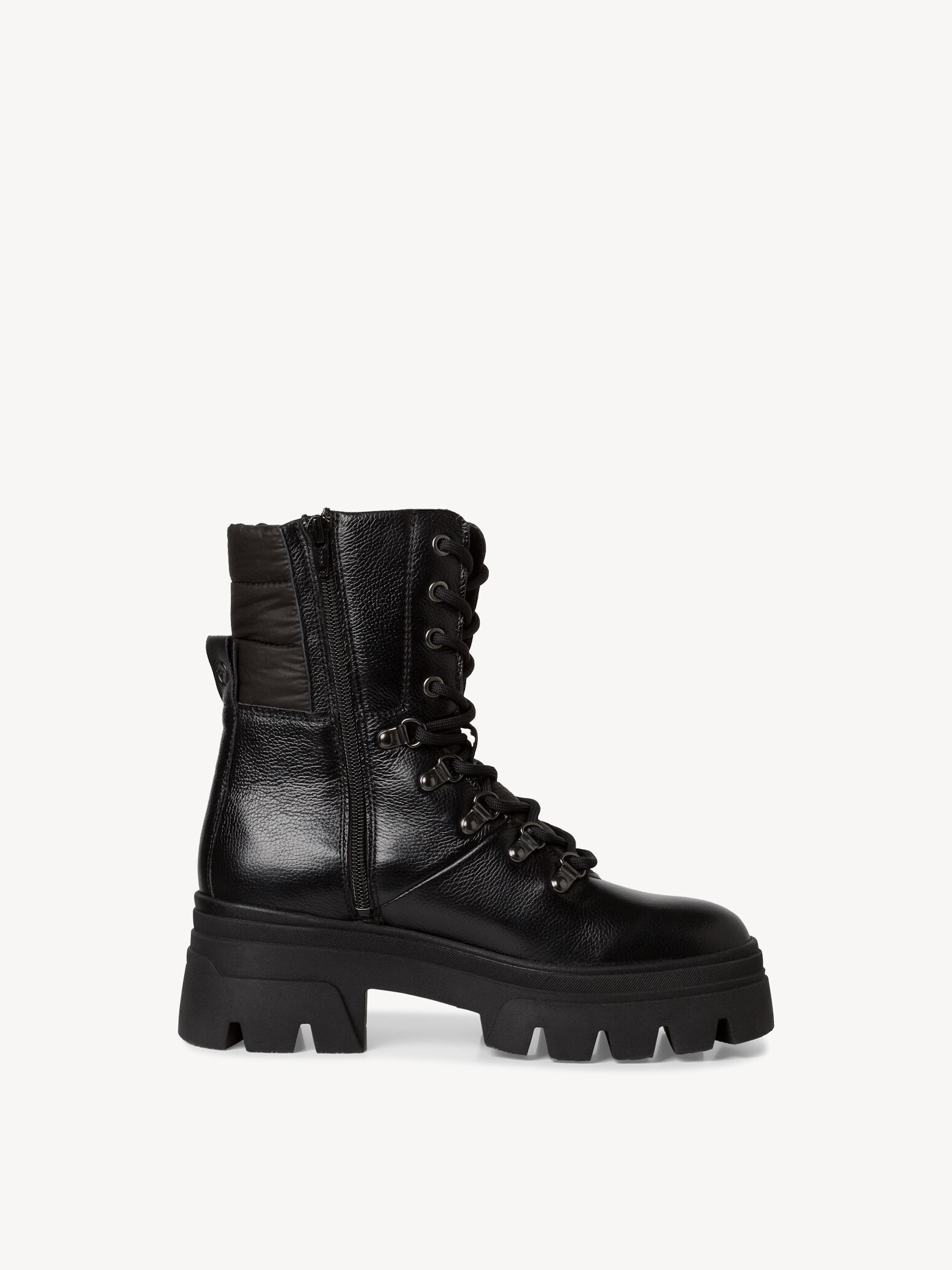 Bottine en cuir - noir