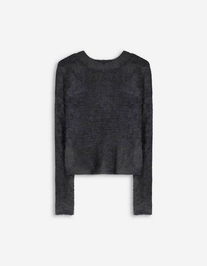 Strickpullover - Rundhals-Ausschnitt