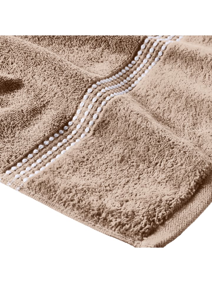 Erwin Müller Duschtuch 2er-Pack Mannheim in beige günstig kaufen 70 x 140 cm