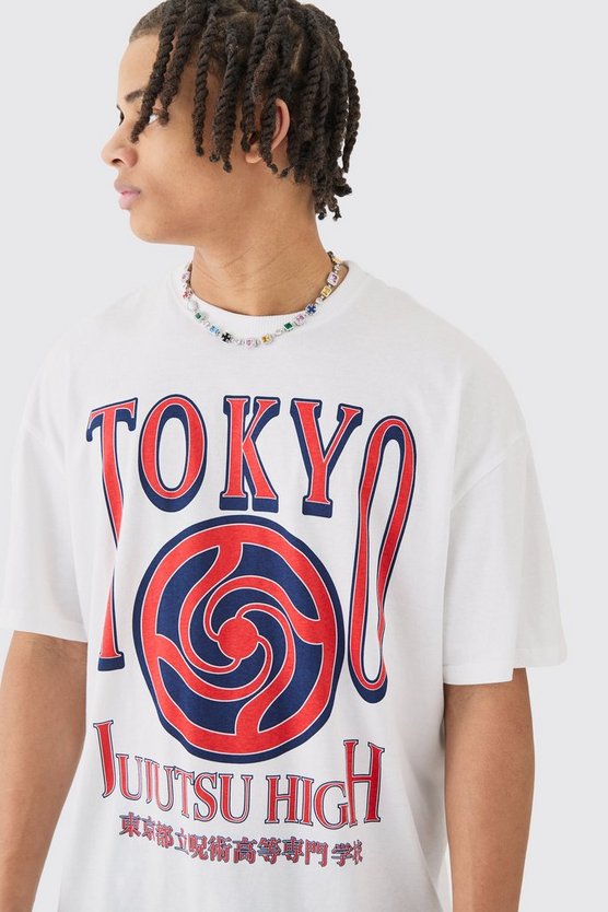 T-Shirt mit lizenziertem Jujstsu Kaisen Anime Print