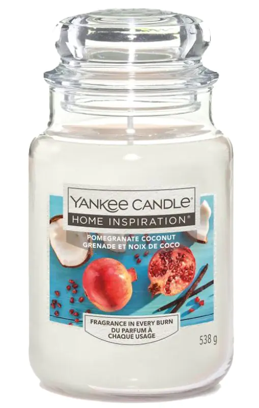 „Yankee Candle Home Inspiration“ granatų ir kokoso skonio žvakė, didelė