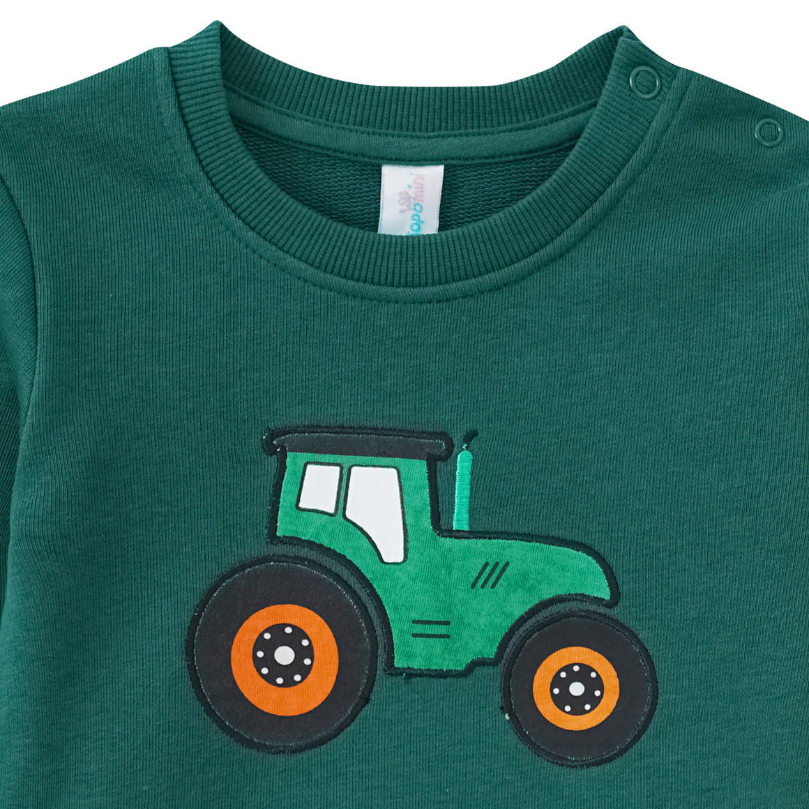 Baby Sweatshirt mit Trecker-Applikation
