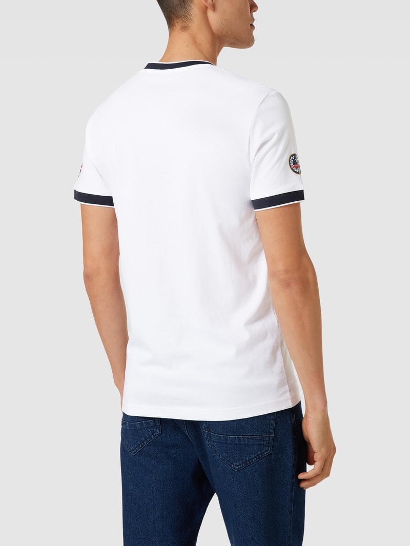 T-Shirt mit Motiv-Print in weiß
