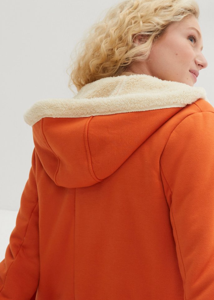 Sweatjacke mit Teddyfell