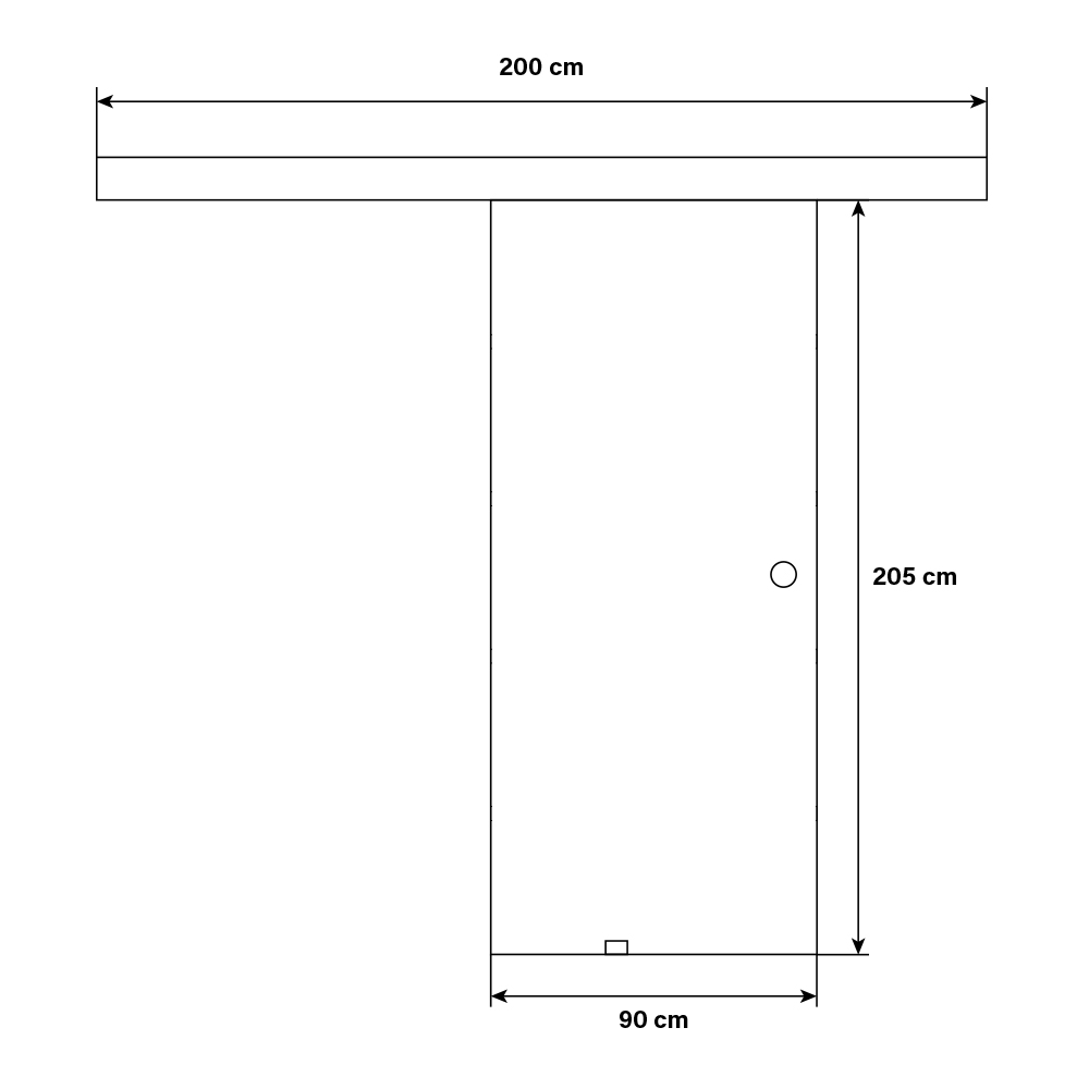 Home Deluxe Glasschiebetür SAPHIR – 205 x 90 cm Milchglas