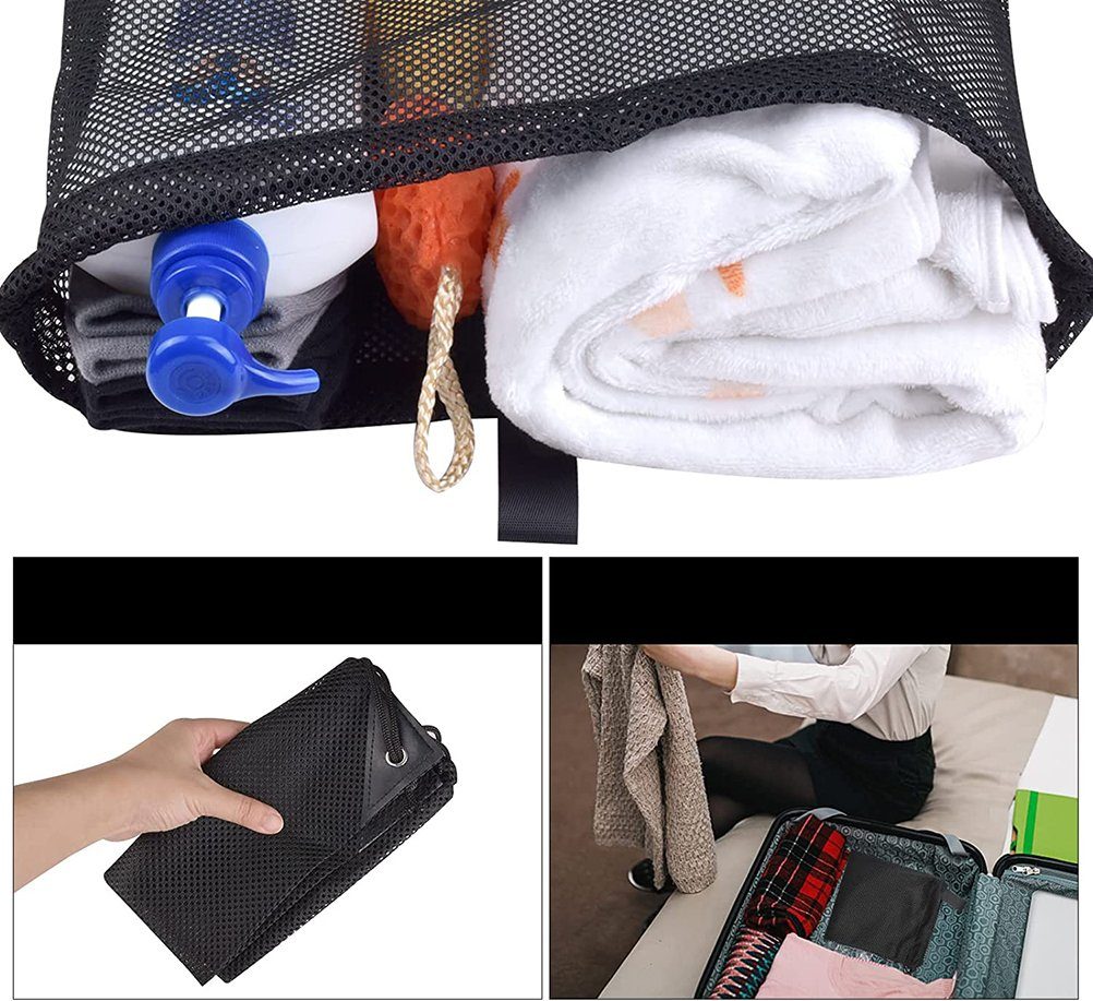 Ronner UG Spielzeugtruhe 40 x 45CM Kordelzug Turnbeutel Schwarz Netztasche Sporttasche (1 St)