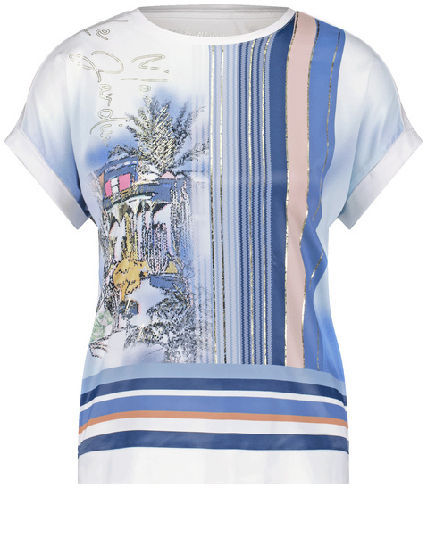 Kurzarmshirt mit Material-Patch