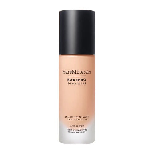 „BareMinerals BarePro 24HR Wear Matte“ skystas makiažo pagrindas SPF 20 Fair 10 Neutral 30 ml