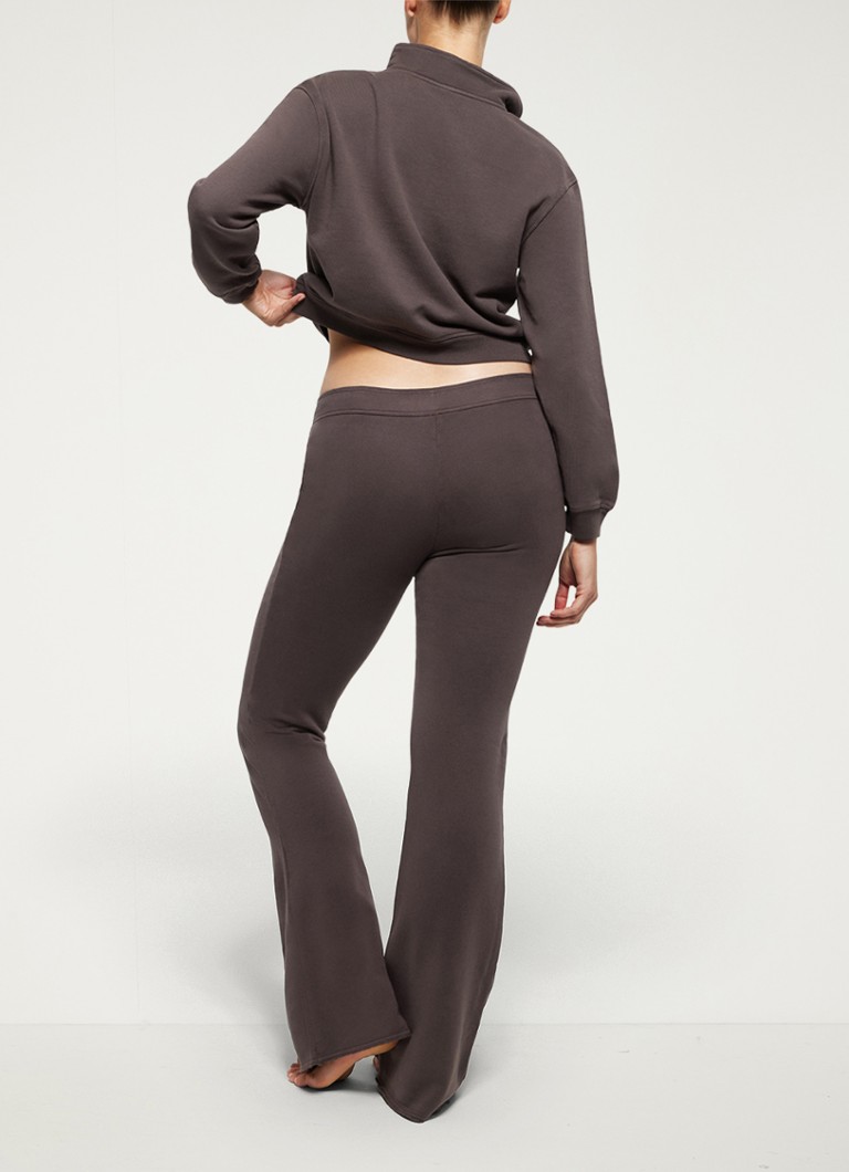 Maglione in pile di cotone biologico SKIMS con mezza zip