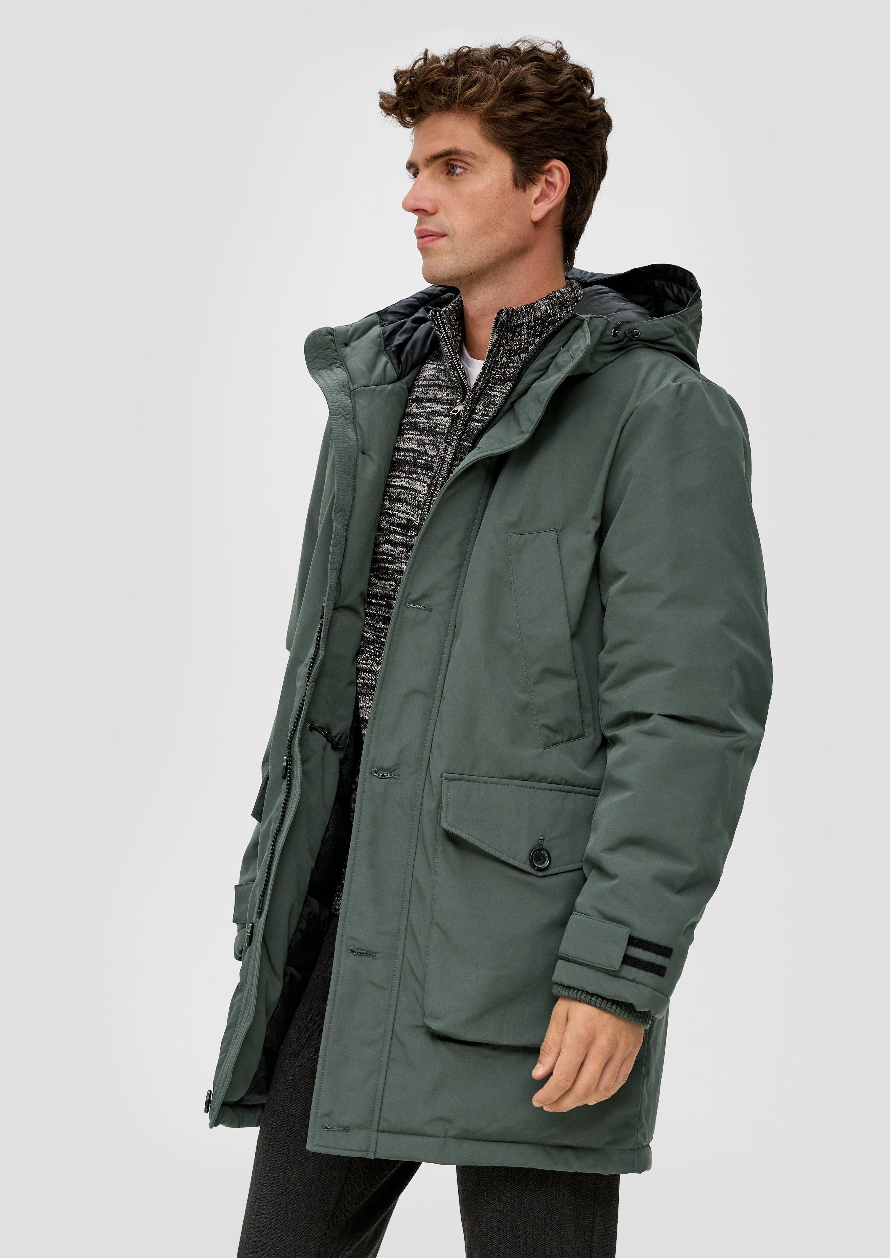 Jacke mit fixierter Kapuze  2132326-7909