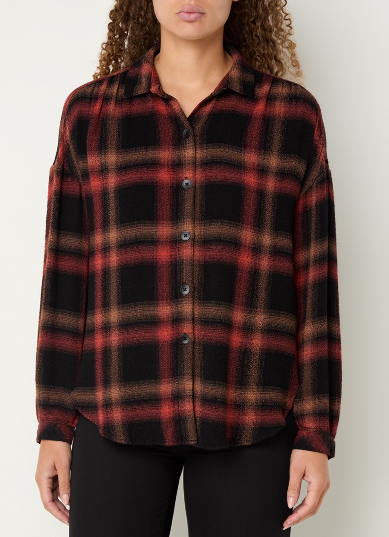 Bella Dahl Blouse with check pattern and texture