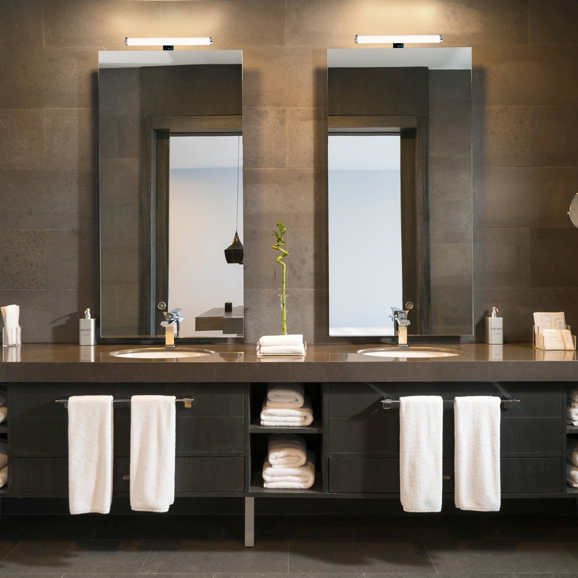 Maxkomfort Spiegelleuchte MK-BAD, LED fest integriert, Neutralweiß, LED, Badezimmer, Beleuchtung, Bad, Aufbau, IP44, Schminklicht, Schrankleuchte, Badleuchte