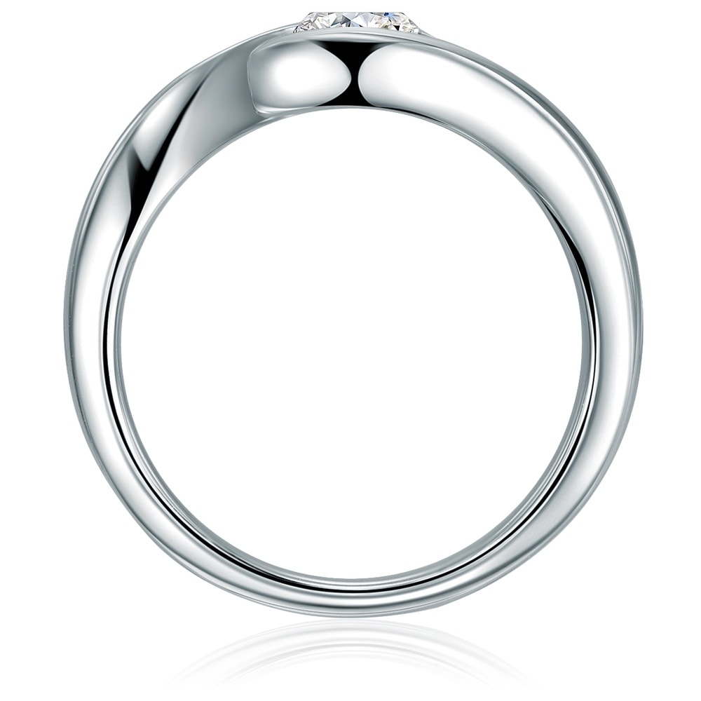 Trilani Bague en argent Argent sterling Oxyde de zirconium (CZ) en Argent Bague